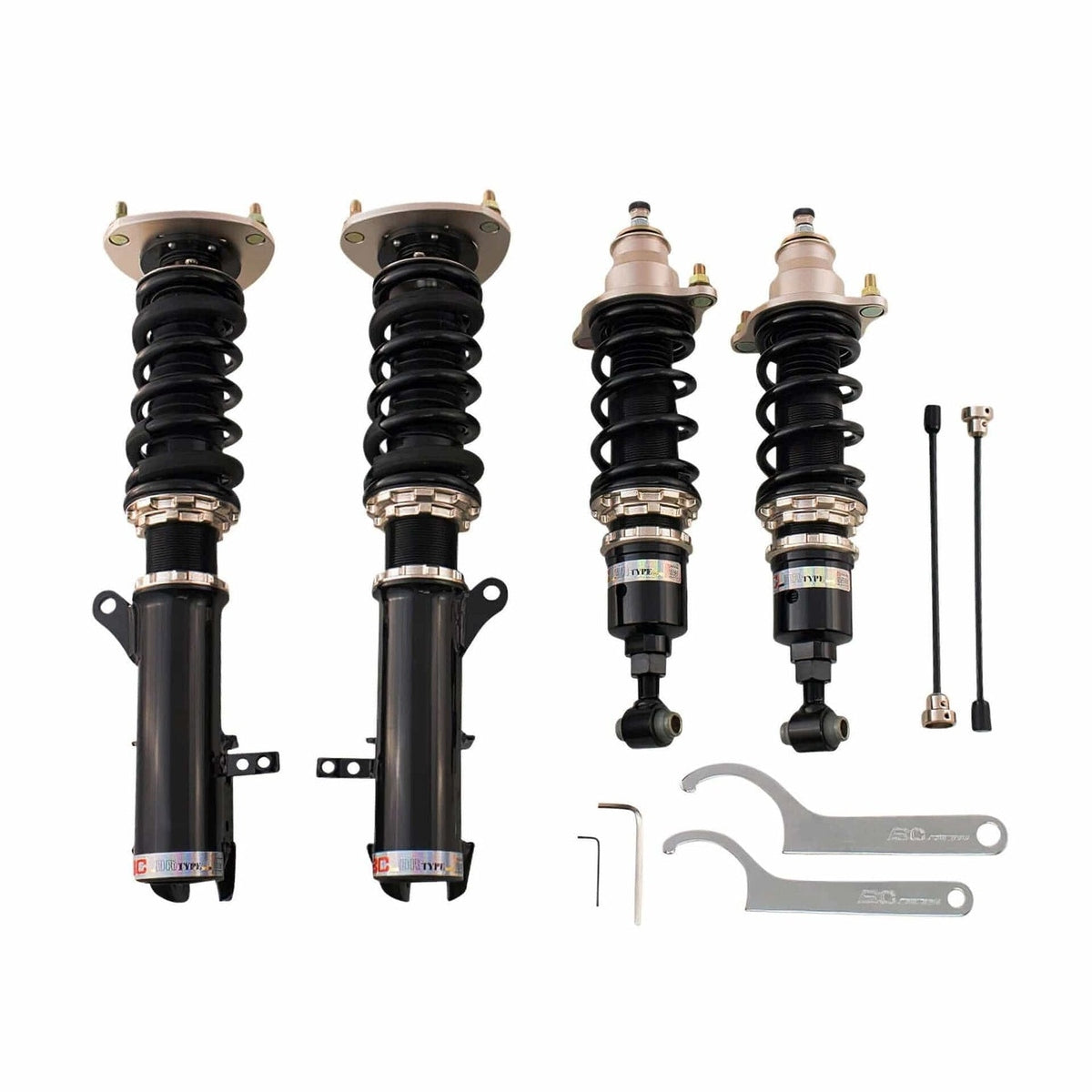 BC Racing BR Series Coilovers (Extreme Low) for 2008-2009 Dodge Caliber SRT4