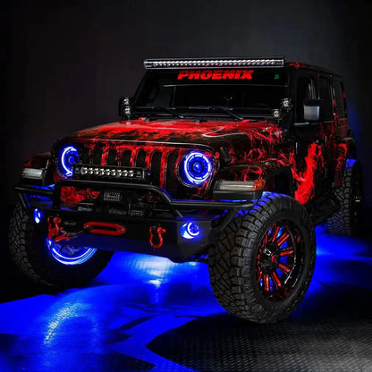 ORACLE Lighting Jeep Wrangler JK/JL & Gladiator JT High Performance 20W LED Fog Lights - Dynamic ColorSHIFT