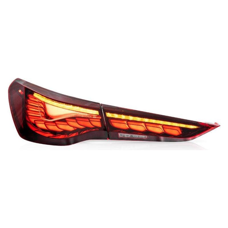 BMW G82 / G83 M4 & G22 / G23 / G26 4 Series - GTS Style OLED Taillights - Factory Red