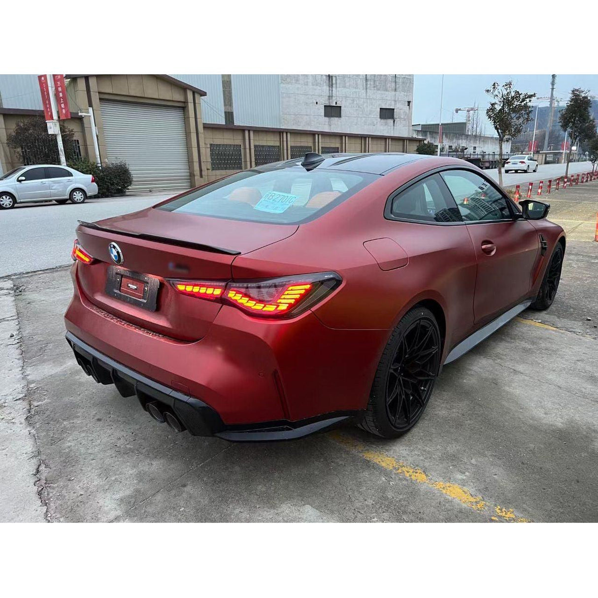 BMW G82 / G83 M4 & G22 / G23 / G26 4 Series - GTS Style OLED Taillights - Factory Red