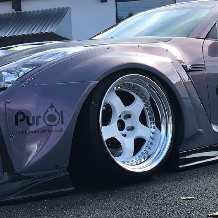 ZSPEC Low-Profile Body Kit Fastener, M5x20mm, Titanium w/ Rivet Nut, Sold per Each