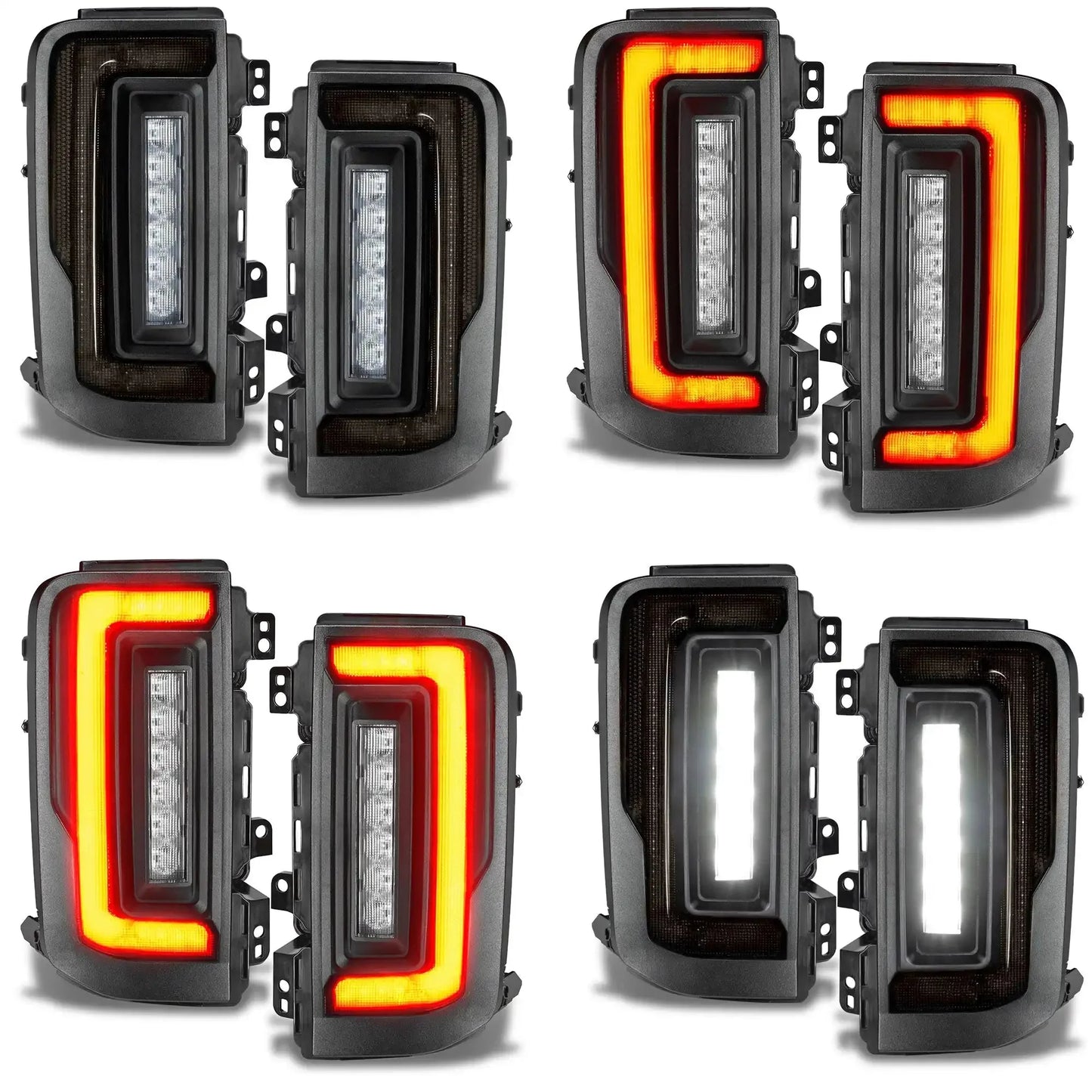 2021-2025 Ford Bronco Flush Mount LED Tail Lights - Low Profile | 1,400 Lumens