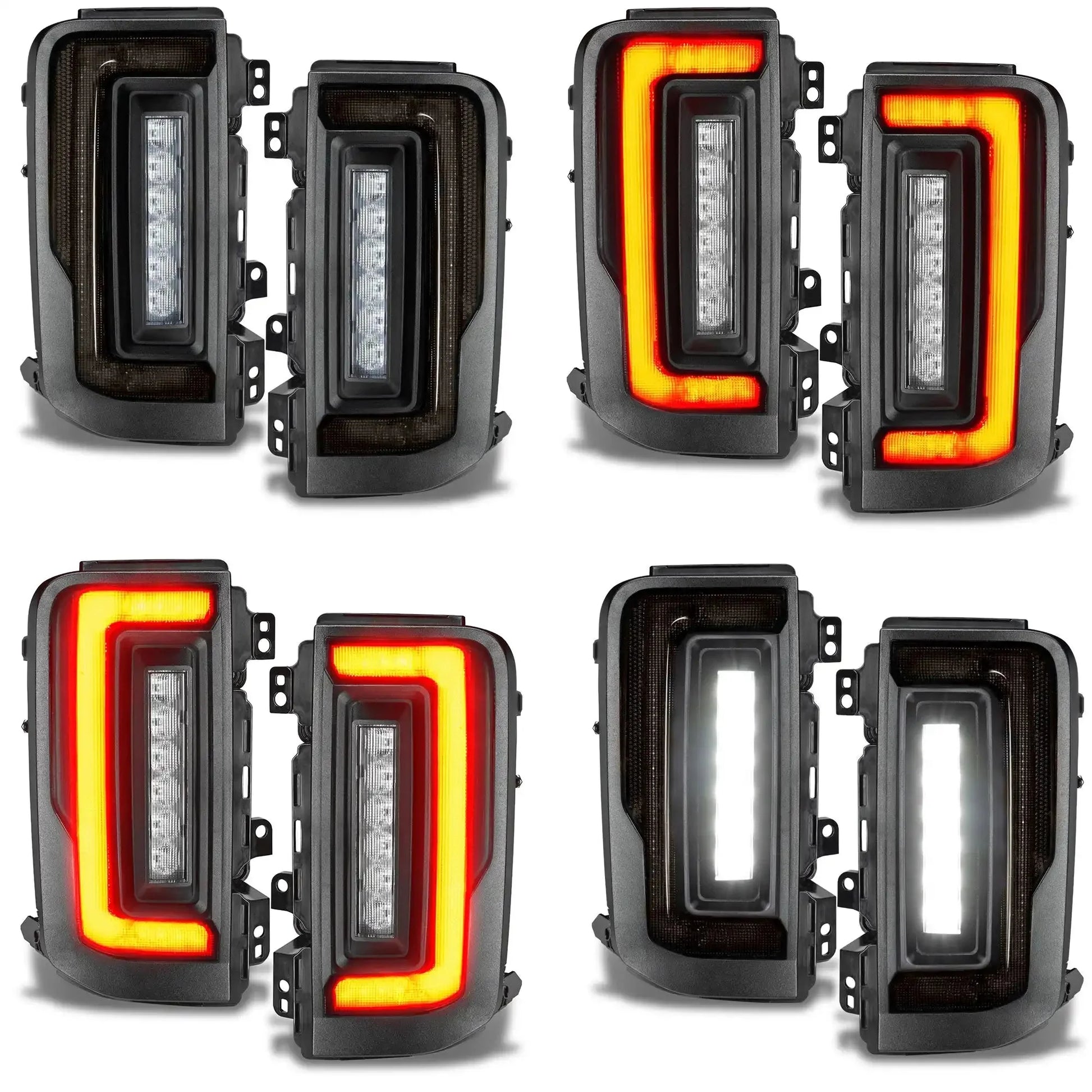 2021-2025 Ford Bronco Flush Mount LED Tail Lights - Low Profile | 1,400 Lumens