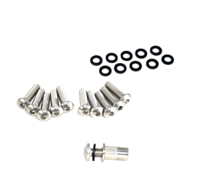 ZSPEC Button-Head Body Kit Fastener, M5x20mm Stainless w/Rivet Nut, Per Each