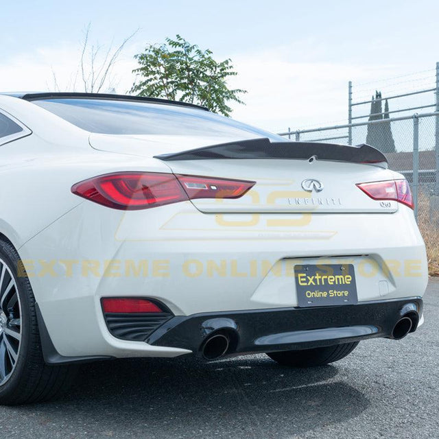 2017-Up Infiniti Q60 Carbon Fiber High Kick Rear Spoiler