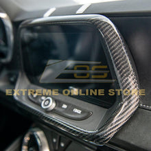 6th Gen Camaro Dash Panel Radio Carbon Fiber Trim Cover