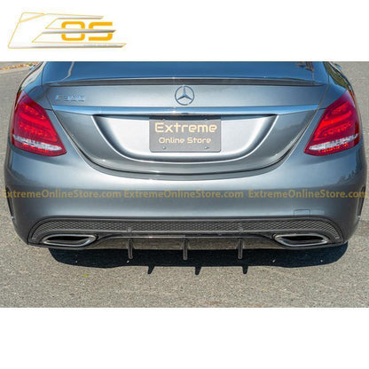 2015-18 Mercedes-Benz C-Class W205 AMG Carbon Fiber Rear Bumper Diffuser