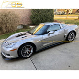 Corvette C6 Grand Sport / Z06 Primer Black Front Splitter Lip