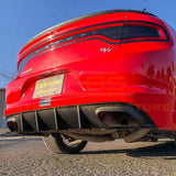 EOS Dodge Charger Base SRT Style Rear Bumper Dual Exhaust Diffuser