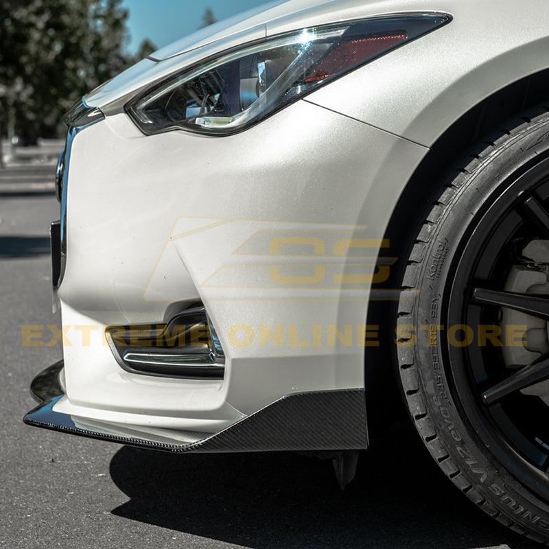 2017-Up Infiniti Q60 Carbon Fiber Front Splitter Ground Effect