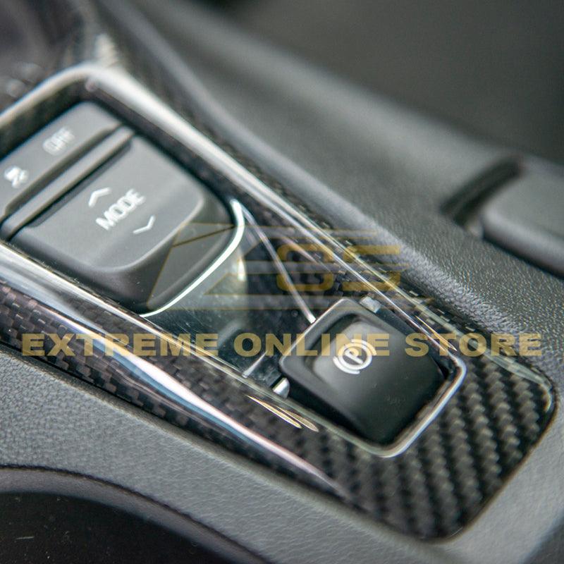 6th Gen Camaro Carbon Fiber Center Console Gear Shift Panel Cover