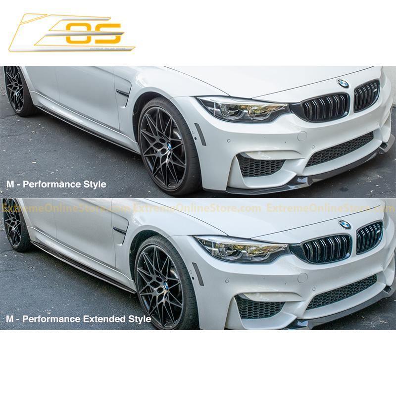 2014-20 BMW F80 M3 Extended Carbon Fiber Side Skirts Rocker Panels