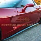 Corvette C6 Base Model Extended Front Splitter Lip & Side Skirts Rocker Panels - Revline Performance