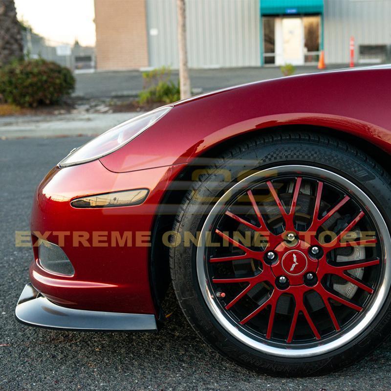 Corvette C6 Base Model Extended Front Splitter Lip & Side Skirts Rocker Panels - Revline Performance