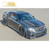 2009-15 Cadillac CTS-V Carbon Fiber Front Splitter & Side Skirts