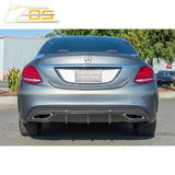 2015-18 Mercedes-Benz C-Class W205 AMG Carbon Fiber Rear Bumper Diffuser