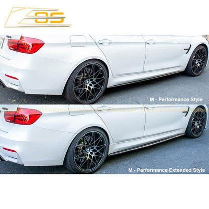 2014-20 BMW F80 M3 Extended Carbon Fiber Side Skirts Rocker Panels