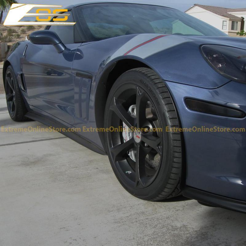 Corvette C6 Grand Sport / Z06 Front Splitter Lip & Side Skirts Rocker Panels - Revline Performance