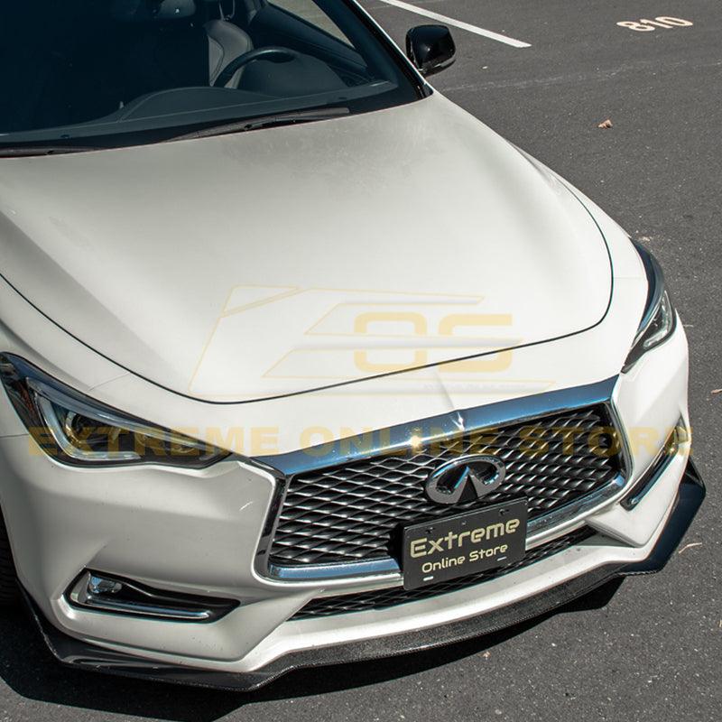2017-Up Infiniti Q60 Carbon Fiber Front Splitter Ground Effect