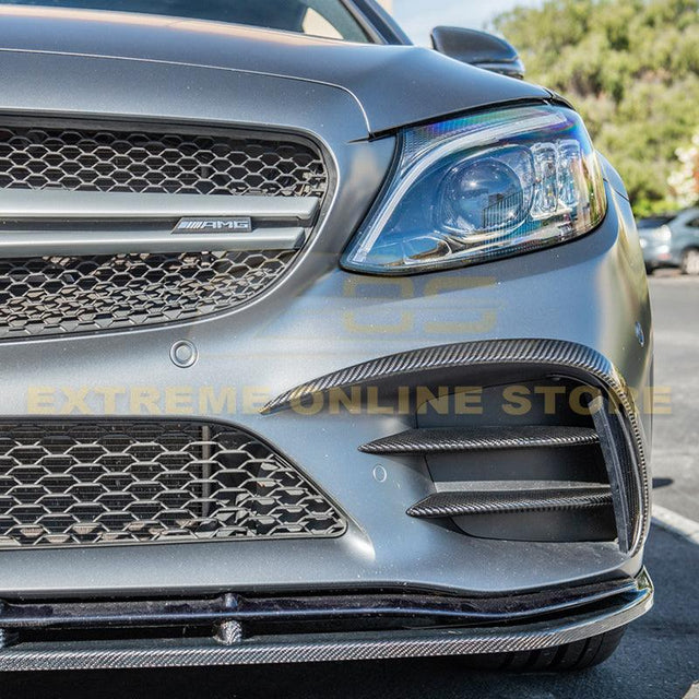 2019-Up Mercedes-Benz C-Class Carbon Fiber Front Air Vent Cover