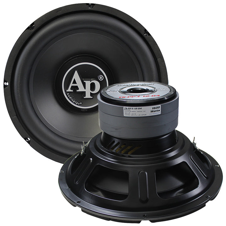 Audiopipe 12" Woofer 1600W Max Dual 4 Ohm TS-PP3-12D4