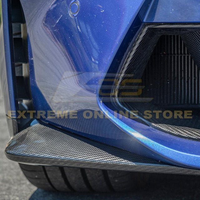 21-Up BMW G82 G83 M4 Carbon Fiber Extended Front Side Splitter