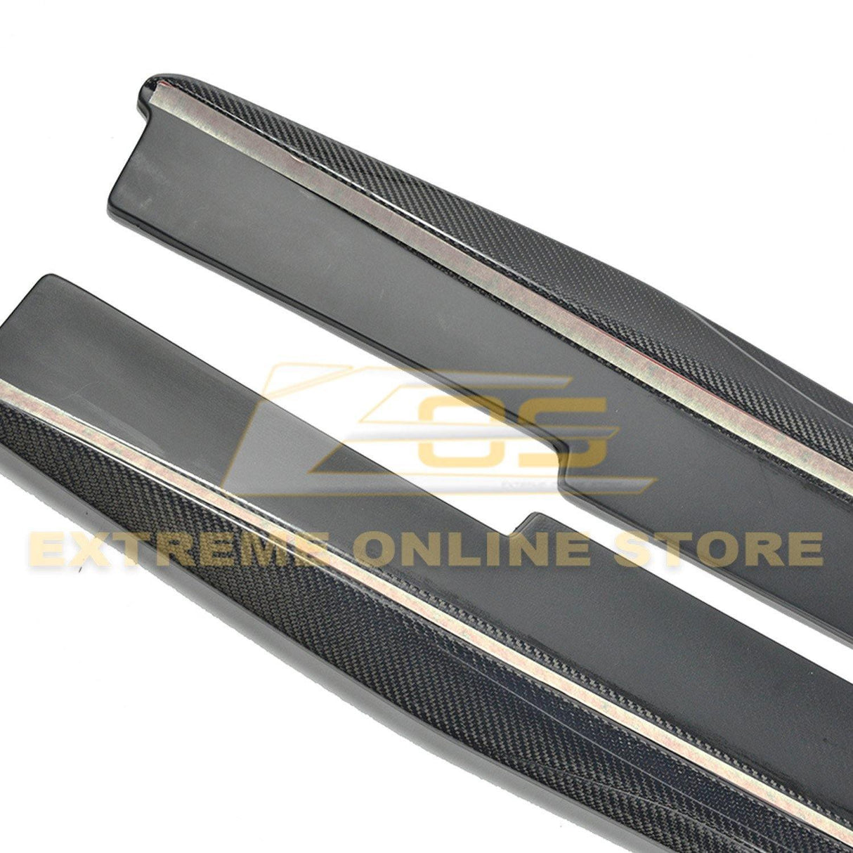 2016-Present Cadillac CTS-V Carbon Fiber Front Splitter Wheel Arch& Side Skirts Rockerst