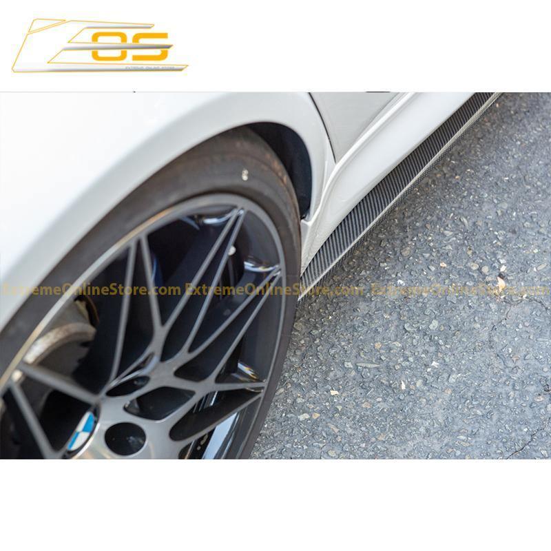 2014-20 BMW F80 M3 Extended Carbon Fiber Side Skirts Rocker Panels