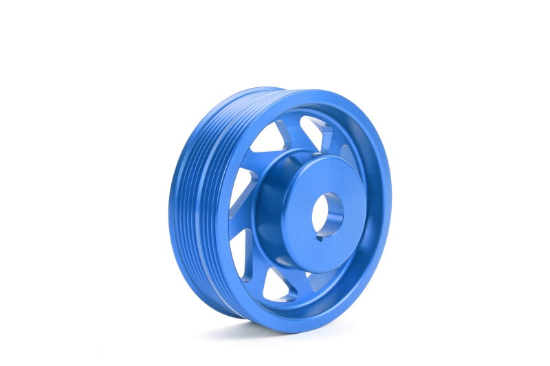 Perrin 02-14 WRX / 04-21 STI / 05-09 Legacy / 04-13 Forester Lightened Crank Pulley Blue | PSP-ENG-100BL