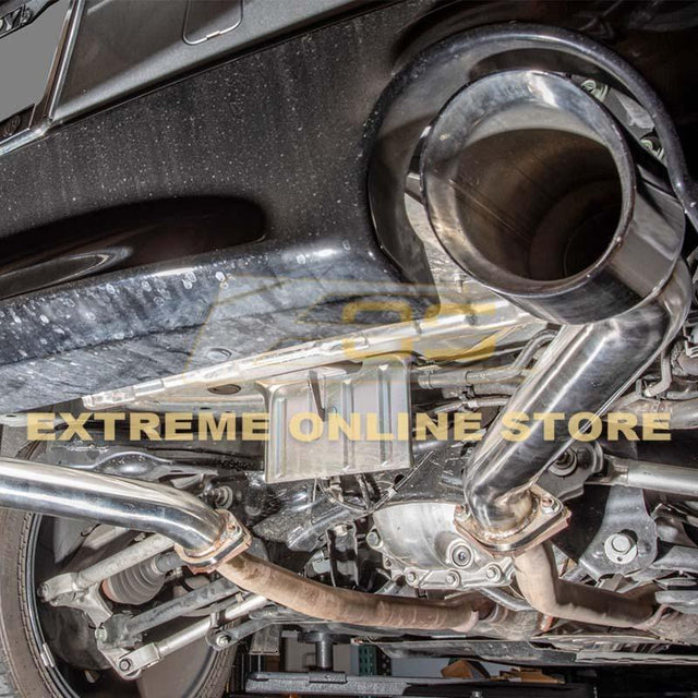 2017-Up Infiniti Q60 Muffler Delete Dual Burnt Tips Exhaust