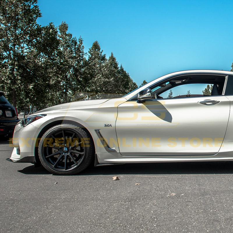2017-Up Infiniti Q60 Carbon Fiber Front Splitter Ground Effect