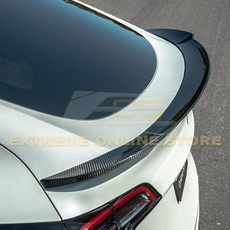 2020-Up Tesla Model Y Carbon Fiber Rear Trunk Spoiler