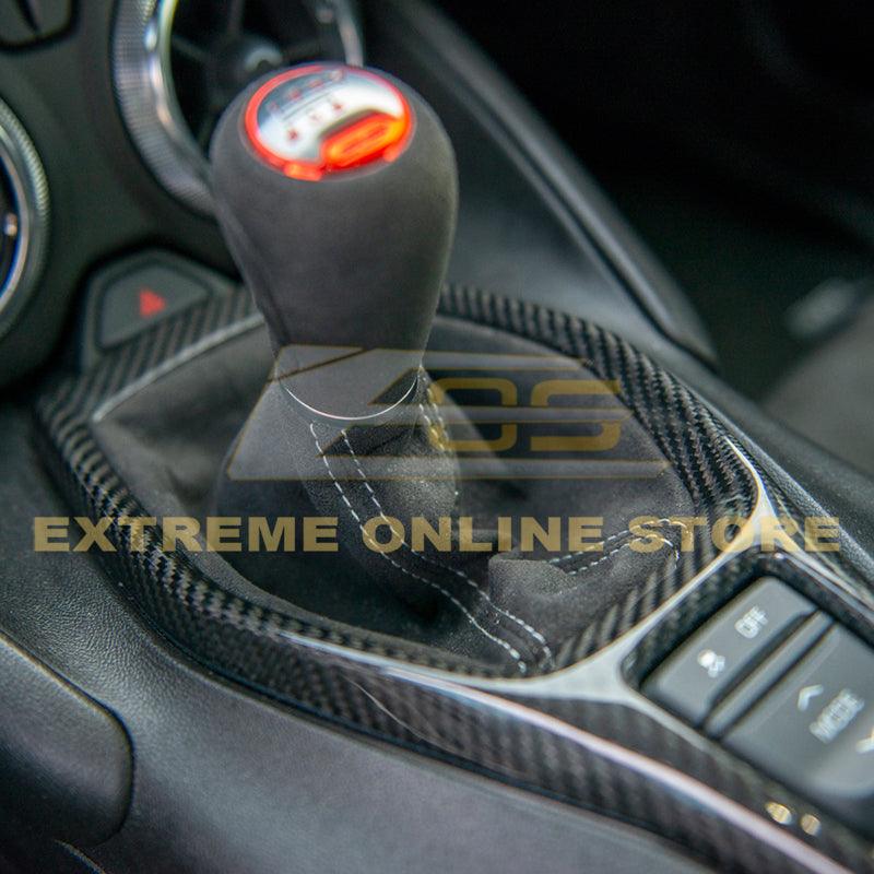 6th Gen Camaro Carbon Fiber Center Console Gear Shift Panel Cover