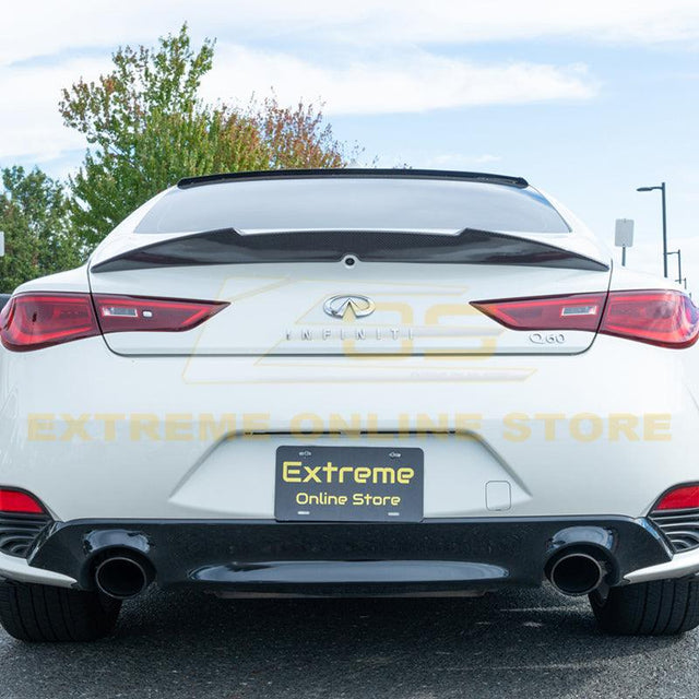 2017-Up Infiniti Q60 Carbon Fiber High Kick Rear Spoiler