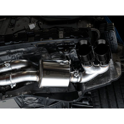AWE Tuning 2020+ Chevrolet Corvette (C8) Touring Edition Exhaust - Quad Diamond Black Tips
