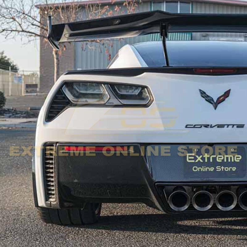 Corvette C7 Carbon Fiber Rear Tail Light Bezels