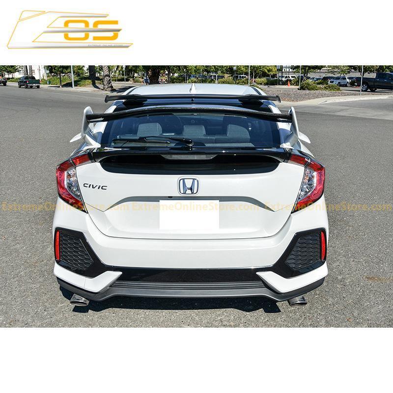 2016-21 Honda Civic Hatchback Type R Conversion Rear Spoiler W/ Spoon Roof Spoiler