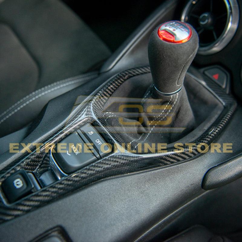 6th Gen Camaro Carbon Fiber Center Console Gear Shift Panel Cover