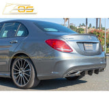 2015-18 Mercedes-Benz C-Class W205 AMG Carbon Fiber Rear Bumper Diffuser