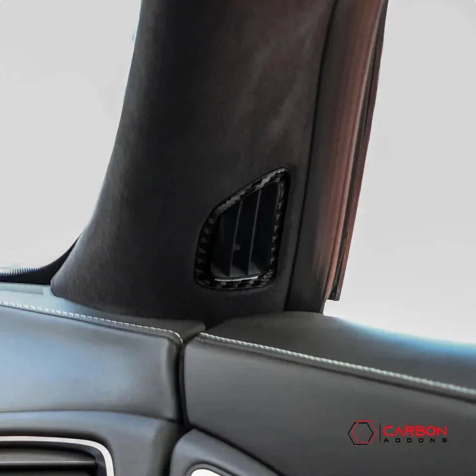 C7 Corvette 2014-2019 Carbon Fiber A-Pillar Vents Trim Overlay