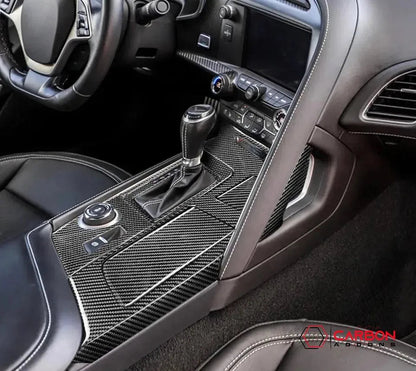 C7 Corvette 2014-2019 Center Console Carbon Fiber Overlay