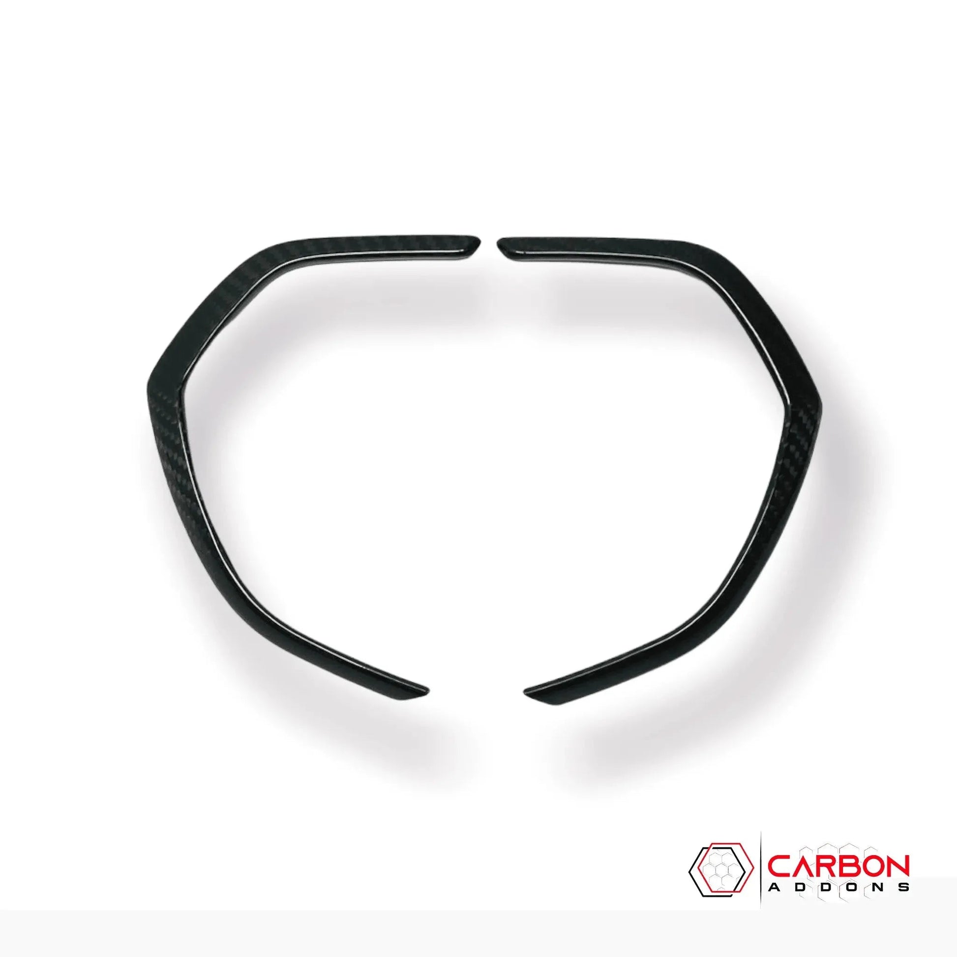 C7 Corvette 2014–2019 Carbon Fiber Gauge Bezel Chrome Delete Cover