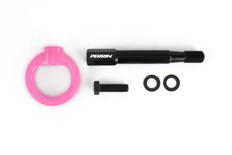 Perrin [18-21 WRX / 18-21 STI / 13-22 BRZ / 13-16 FRS / 17-21 GT86] Front Tow Hook Hyper Pink | PSP-BDY-235HP