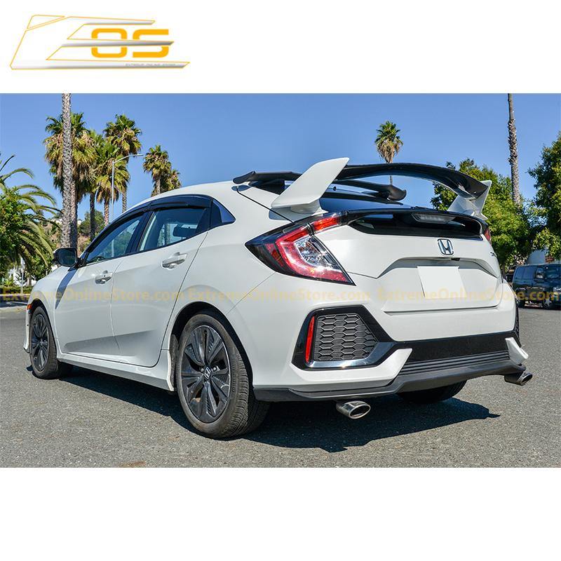 2016-21 Honda Civic Hatchback Type R Conversion Rear Spoiler W/ Spoon Roof Spoiler