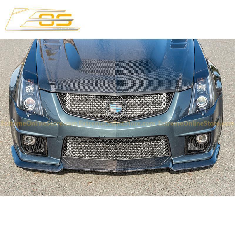 2009-15 Cadillac CTS-V Carbon Fiber Front Splitter & Side Skirts
