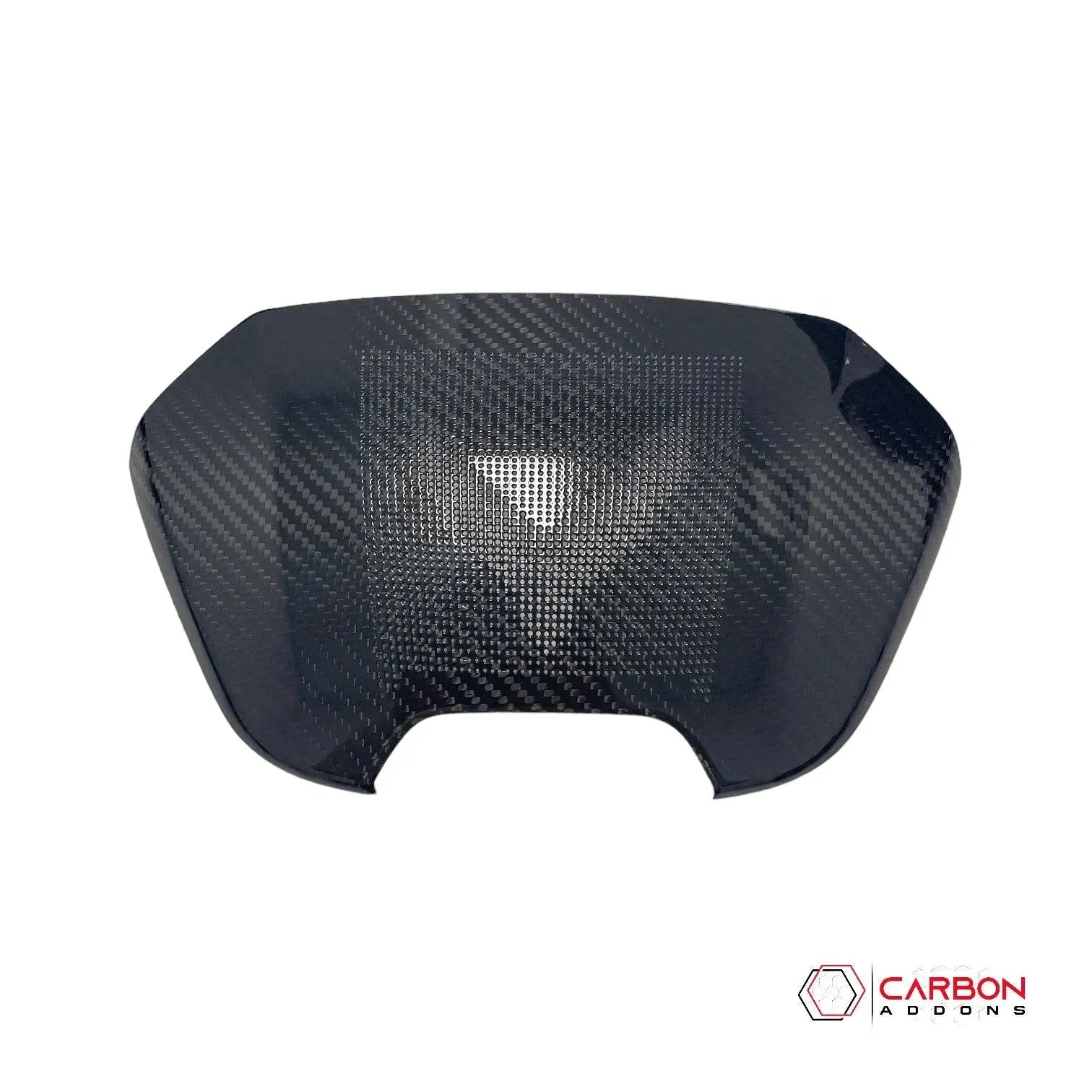 C8 2020+ Chevy Corvette Waterfall Speaker Trim Carbon Fiber Cover with Corvette Logo