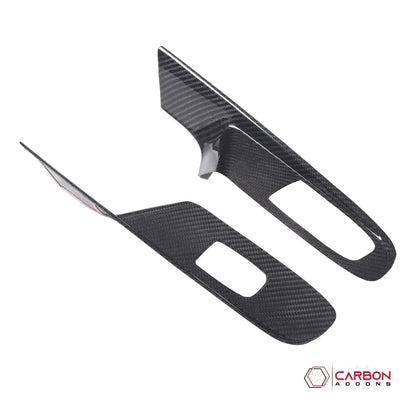 C8 Corvette Real Carbon Fiber Window Switch Trim Covers | Interior Upgrade (2020–2027)