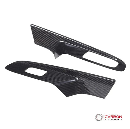 C8 Corvette Real Carbon Fiber Window Switch Trim Covers | Interior Upgrade (2020–2027)
