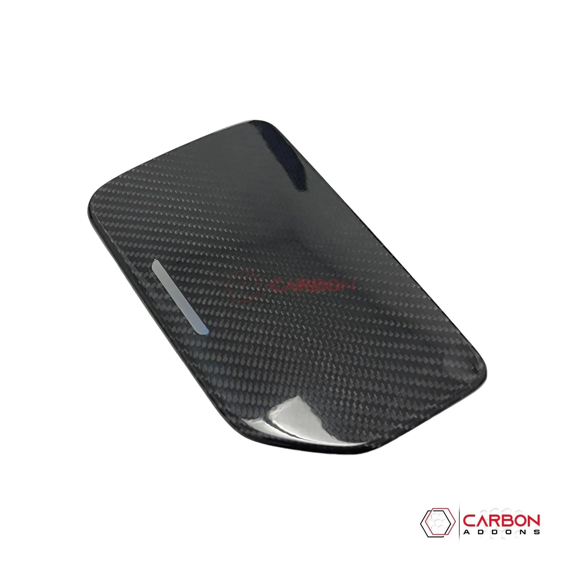 C8 Corvette Real Carbon Fiber Center Console Cup Holder Lid Cover | Interior Upgrade (2020–2025)