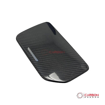 C8 Corvette Real Carbon Fiber Center Console Cup Holder Lid Cover | Interior Upgrade (2020–2025)